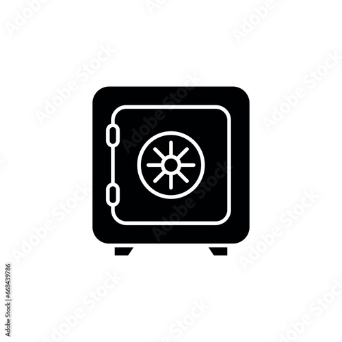 Safe Box Icon Vector Design Template