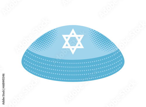 hanukkah kippah isolated