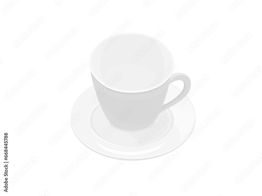 Coffee cup on a white background.