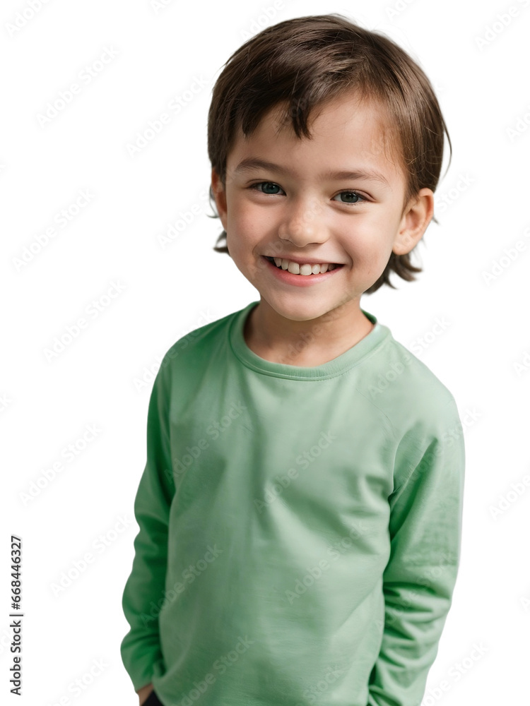 Kid wearing green clothes smiling and looking at the camera, Happiness and Eco-friendly concept, isolated, transparent background, no background. PNG. Kid wearing green clothes smiling and looking at the camera, Happiness and Eco-friendly concept, isolated, transparent background, no background. PNG.