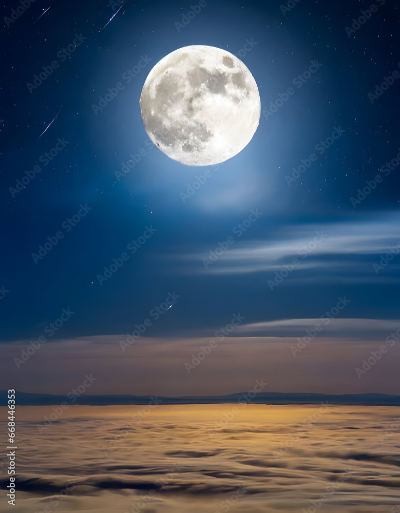 Fototapeta premium The moon background