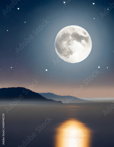 The moon background