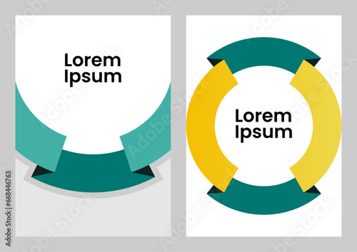 Circle ribbon design