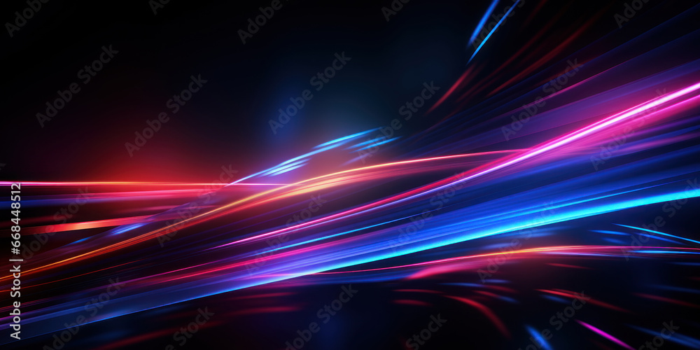 Mesmerizing glow from crisscrossing neon lights. Mesmerizing glow from crisscrossing neon lights.