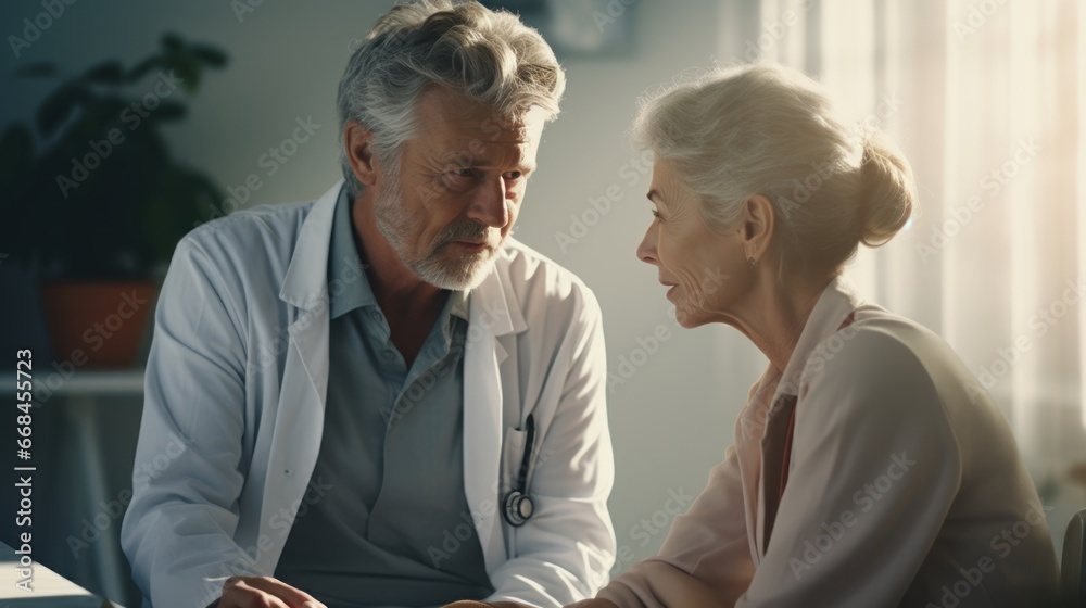 Doctor visiting to old senior woman to consult at home, Health care in the elderly. Doctor visiting to old senior woman to consult at home, Health care in the elderly.