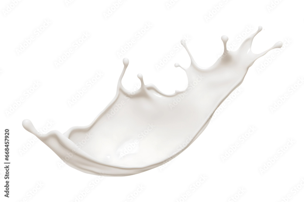 realistic milk splashes or wave with drops and splatter isolated on a transparent background, milk splash, yogurt splash, Generative AI realistic milk splashes or wave with drops and splatter isolated on a transparent background, milk splash, yogurt splash, Generative AI