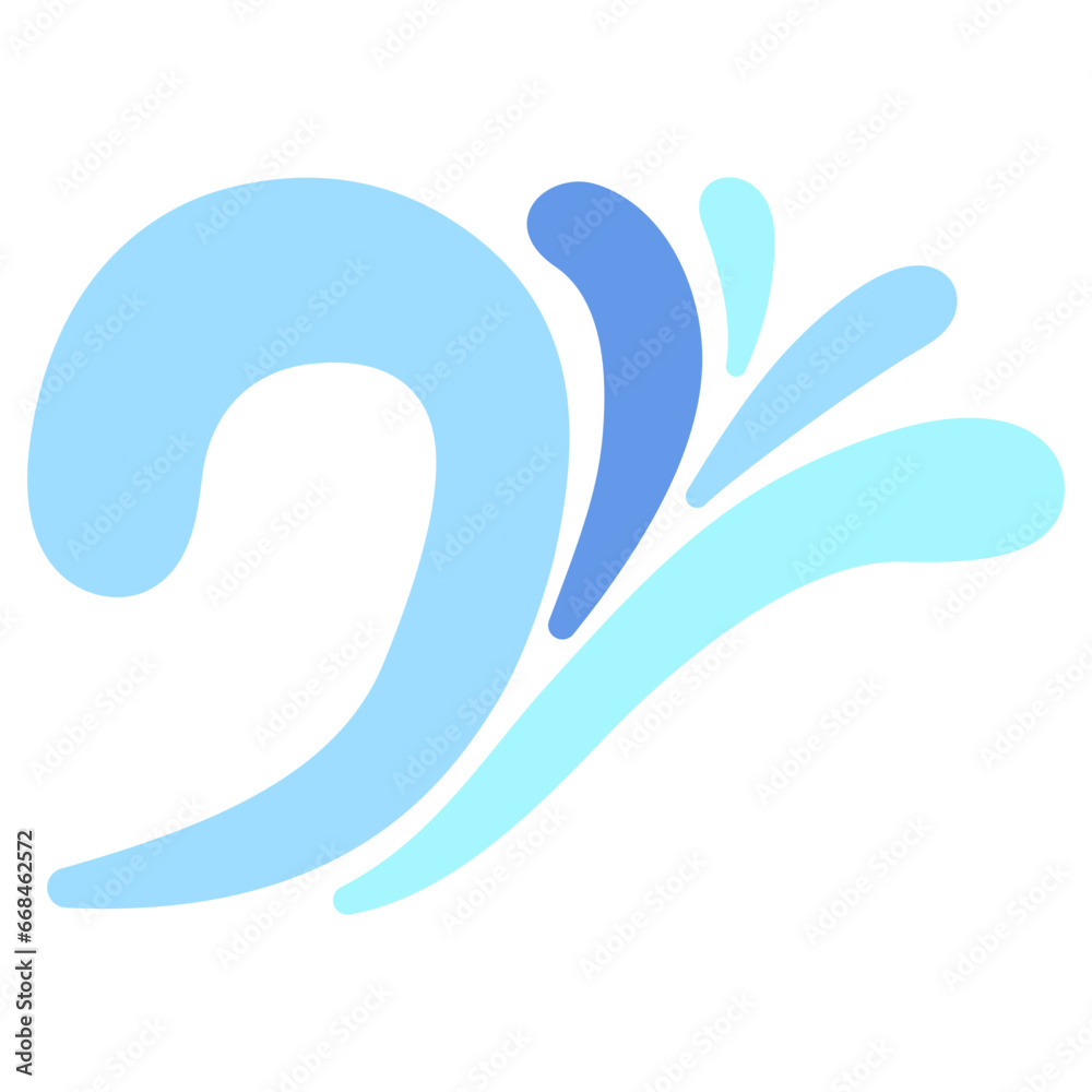 Wave Flat Illustration Wave Flat Illustration