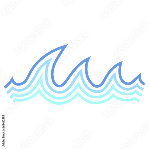 Wave Flat Illustration 