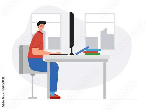 Workspace vector illustration