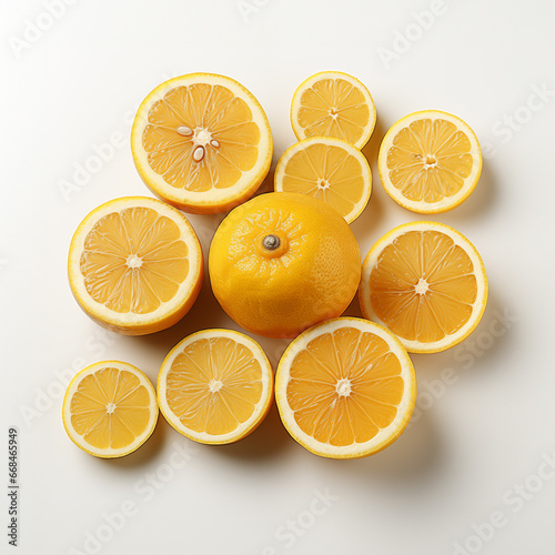 Several pieces of lemon were sliced.