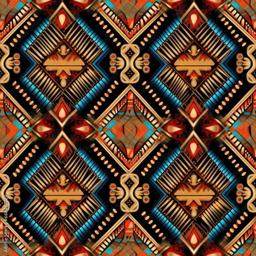 pattern of tribal seamless, silk texture pattern of tribal seamless, silk texture