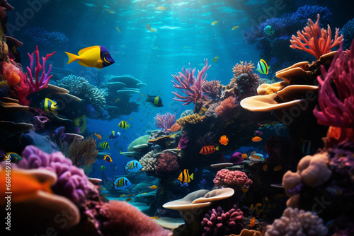 coral reef and fish © Nature creative