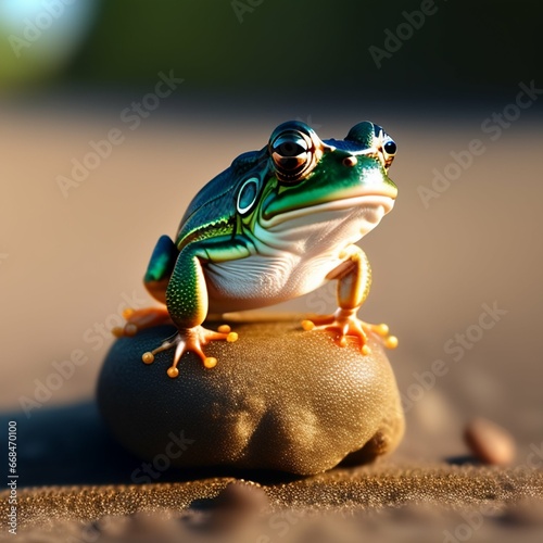 illustration of a frog © Sintan