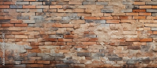 Old brick wall vintage texture for backdrop and wallpaper