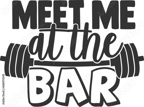 Meet Me At The Bar - Gym Illustration