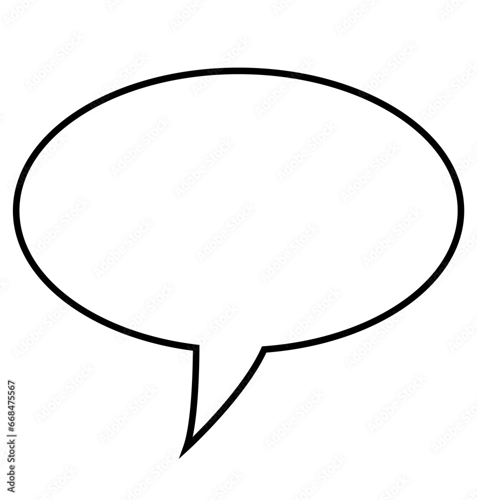 Digital png illustration of white speech bubble with copy space on transparent background Digital png illustration of white speech bubble with copy space on transparent background
