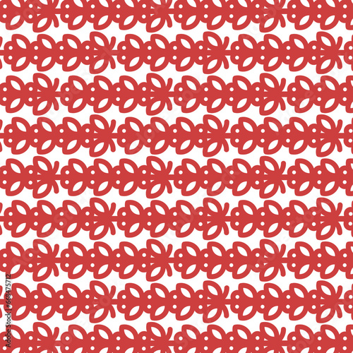 Digital png illustration of red floral pattern on transparent background