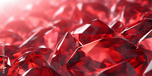 Elegant Red Crystal Background,, Vibrant Ruby Gemstone Texture Generative Ai