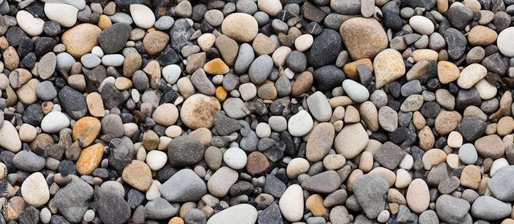 Gravel used for background in construction Gravel used for background in construction