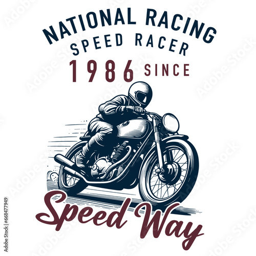 motorcycle racing style vintage and retro collection vehicle and transport antique