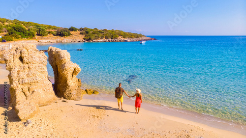 Voulisma Beach Istron Crete Greece, the most beautiful beaches of Crete island Istron Bay © Fokke Baarssen