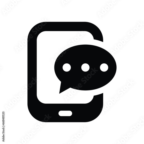 SMS test messaging vector icon