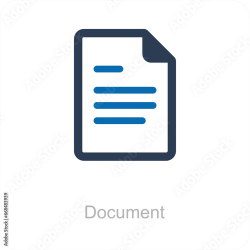 Document and Page Icon Concept © popcornarts