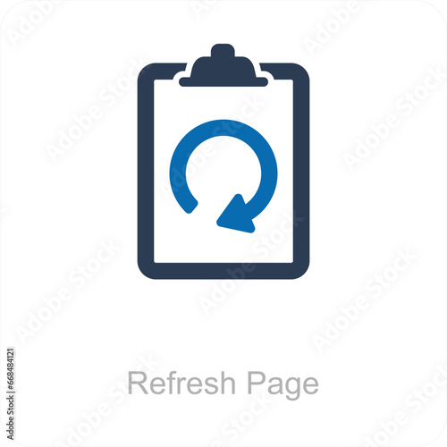 Refresh Page and Update Icon Concept