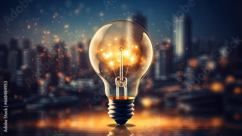A light bulb symbolizing innovation, showcasing the role of creative ideas in business strategies