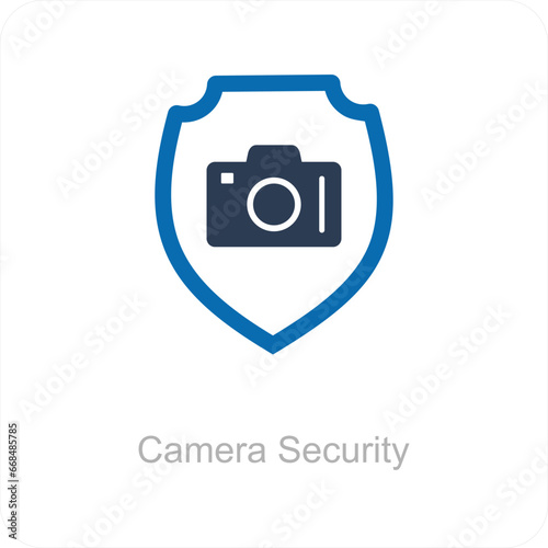 Camera Security and privacy icon concept