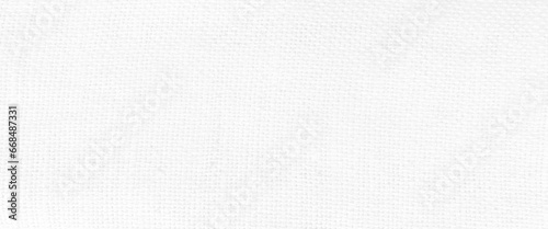 Vector white color fabric texture background, white dark denim, linen, natural cotton satin textile textured cloth burlap seamless blank, white sackcloth woven burlap texture pattern background.