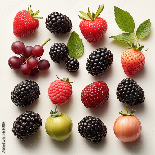 Many types of berries