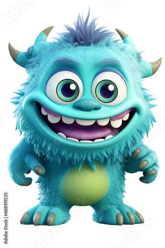 A Happy cute baby monster clipart png sublimation © png sublimation