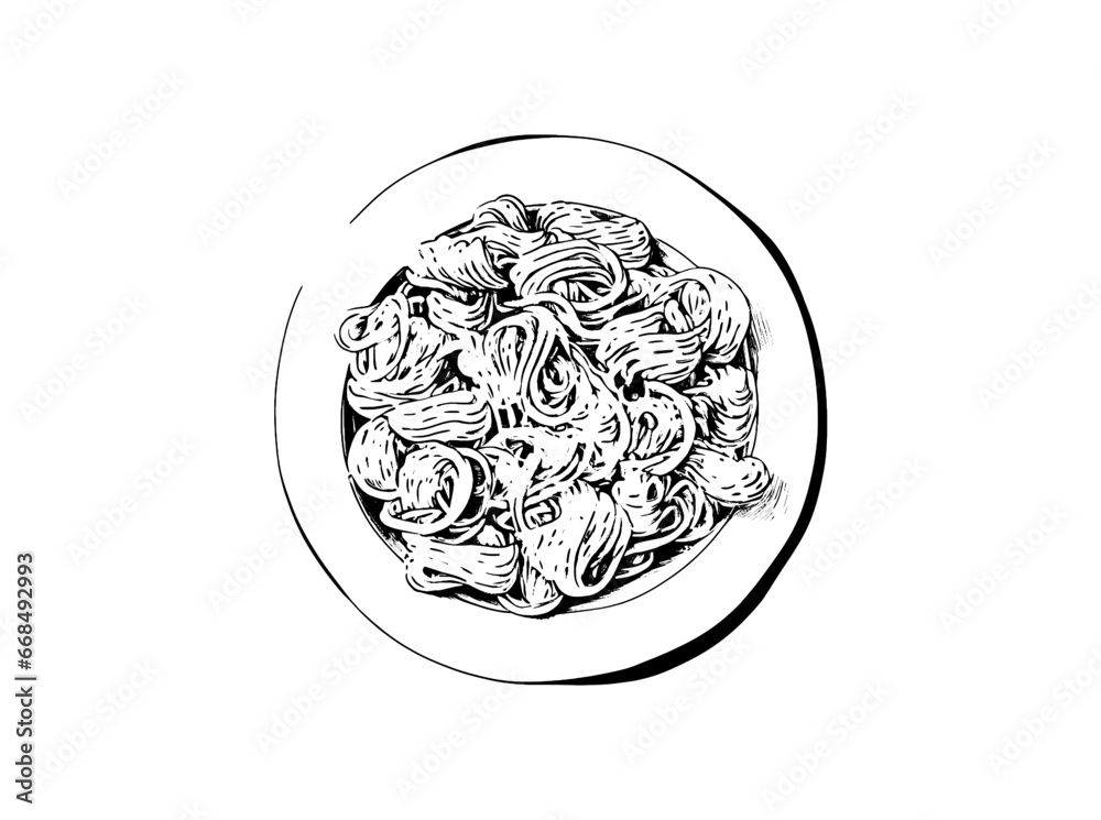 Pasta Italian. Vector illustration sketch. Italian food. Pasta Italian. Vector illustration sketch. Italian food.