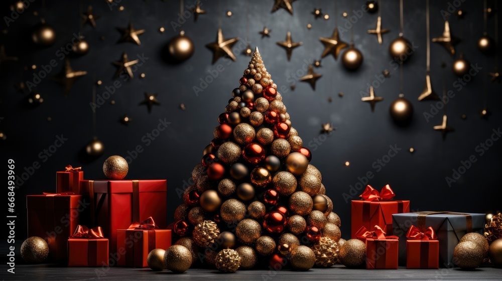 Realistic Christmas Tree Background , Merry Christmas Background ,Hd Background
