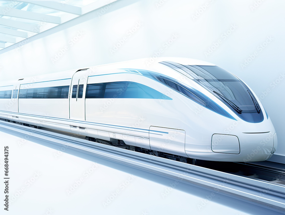 Fototapeta premium train in motion blur