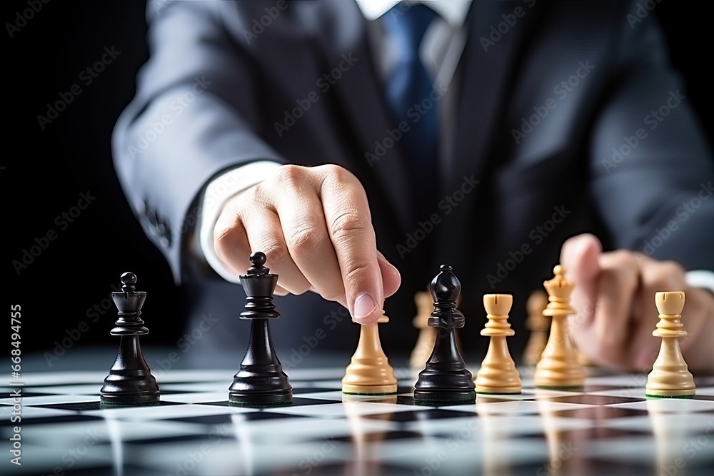 Businessman leadership playing chess and thinking strategy plan about crash overthrow the opposite team and development analyze for successful of corporate. Businessman leadership playing chess and thinking strategy plan about crash overthrow the opposite team and development analyze for successful of corporate.