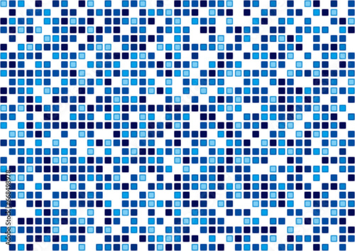 ランダムに光るデジタルイメージのモザイクパターン