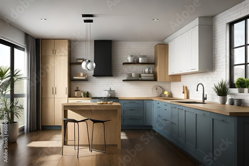  Elegant Kitchen Interiors  Where Style Meets Function          
