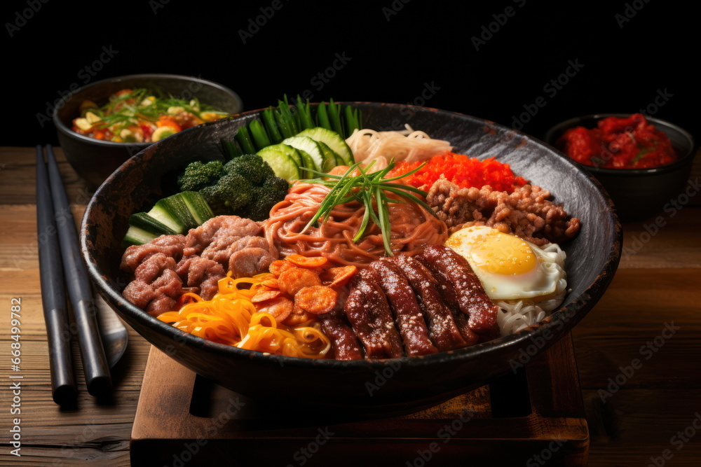 Sukiyaki full set, luxury food on table Sukiyaki full set, luxury food on table