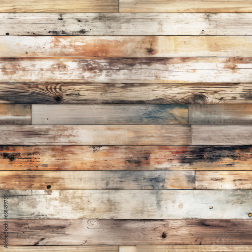 Seamless wooden plank background,ai pattern