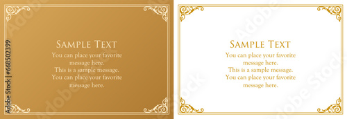 クリスマスに最適なアンティークフレームデザイン