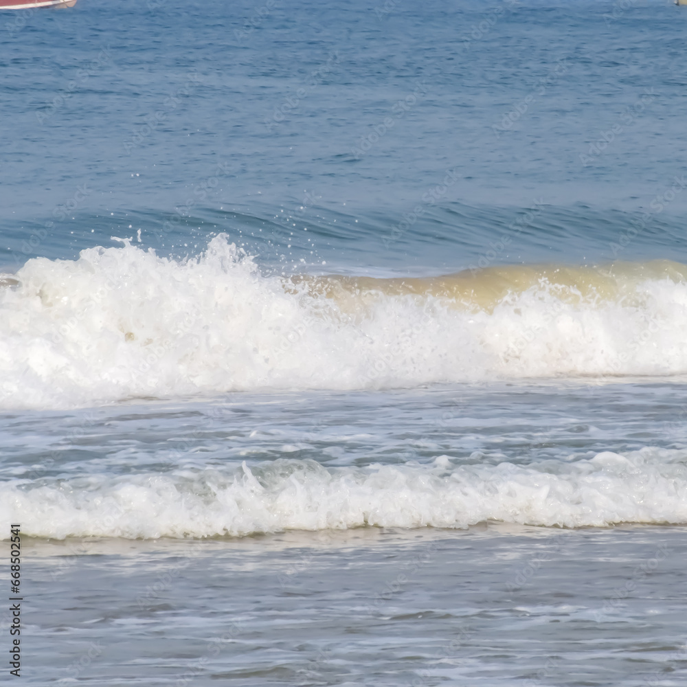 Amazing view of Arabian sea during the morning time in Calangute beach Goa, India, Ocean beach view early morning time Amazing view of Arabian sea during the morning time in Calangute beach Goa, India, Ocean beach view early morning time