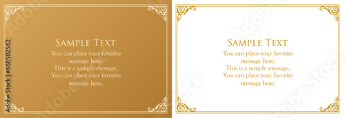 クリスマスに最適なアンティークフレームデザイン