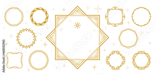 クリスマスに最適なアンティークフレームデザイン