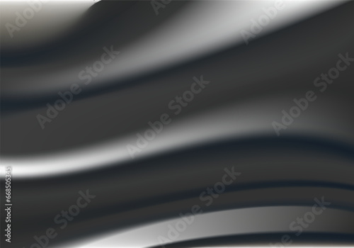 Silk background Design for product advertising for catalog. black silk background. black fabric background. smooth texture vector. illustration EPS 10.