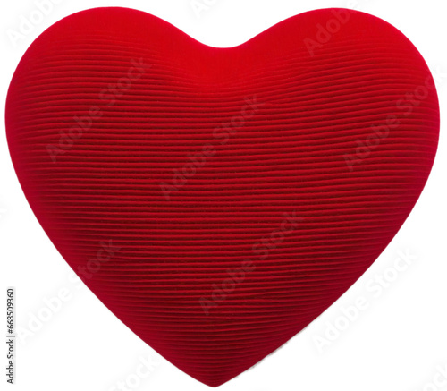 red heart isolated on white