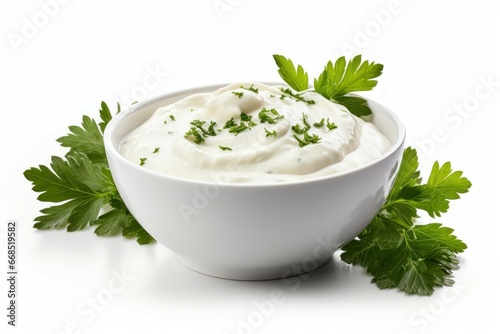 Savory Bowl mayonnaise parsley. Garlic oil. Generate Ai