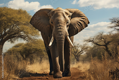 elephant in the savannah © Nature creative