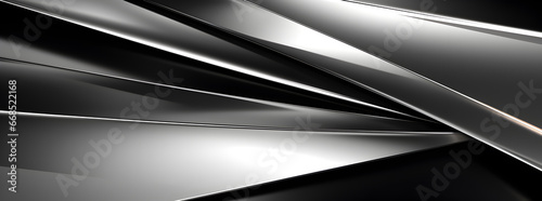 A sleek metallic background wallpaper with gradient lines alternating between silver and black. Ideal for backgrounds and premium designs. Ultrawide wallpaper